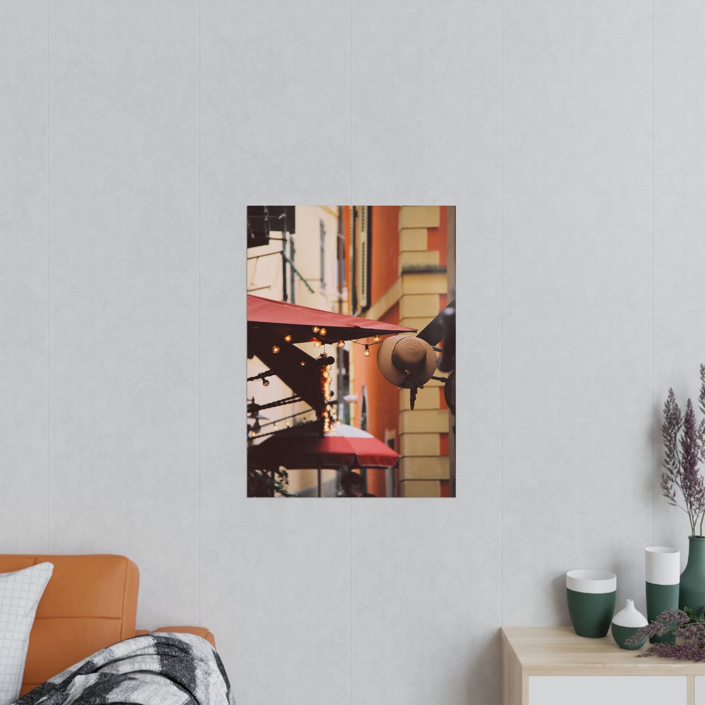 Póster Fotográfico - Café de Calle en Cinque Terre, Italia