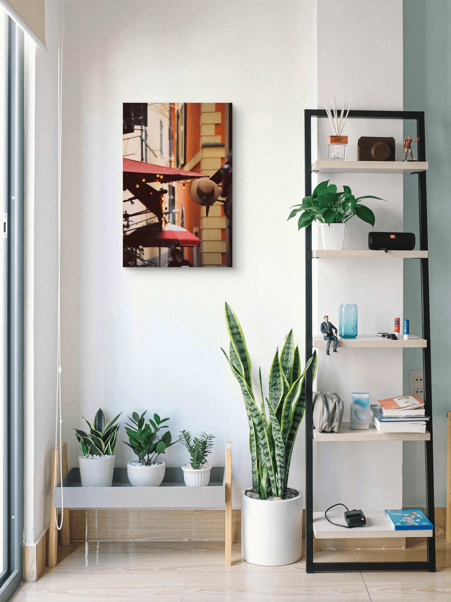 Póster Fotográfico - Café de Calle en Cinque Terre, Italia
