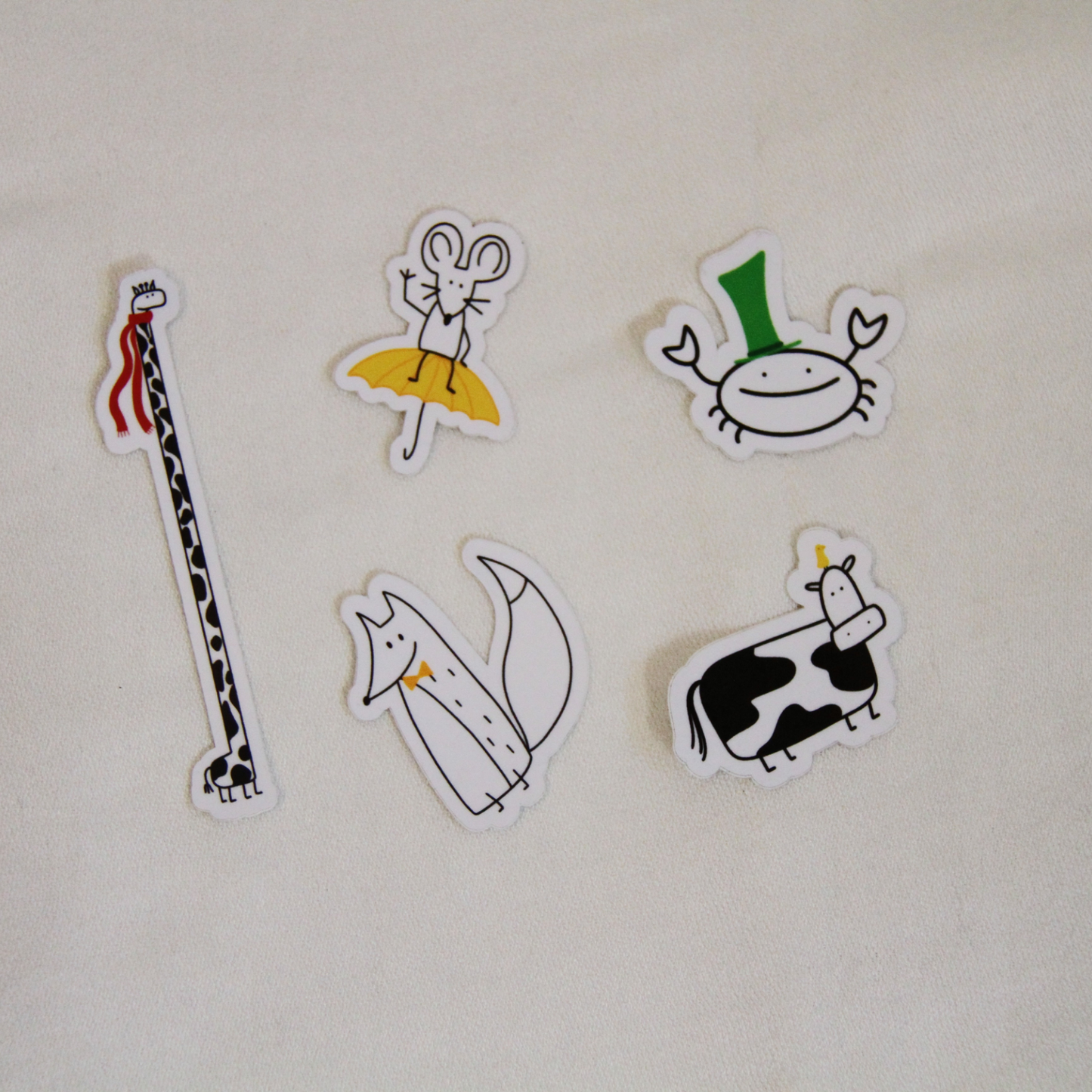 Set de 5 stickers